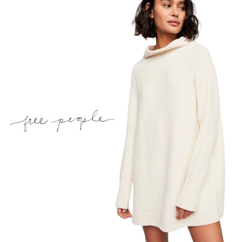 Free People Ottoman Slouchy Tunic - Ecru White - Size Small